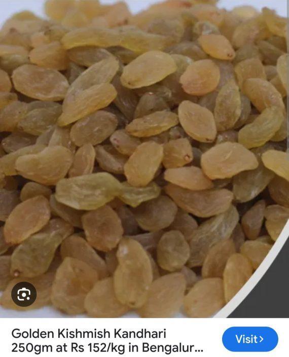 Kishmish - Golden Raisins - Gol Kandhari - کشمش گھول کندھاری