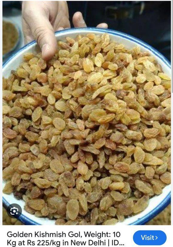 Kishmish - Golden Raisins - Gol Kandhari - کشمش گھول کندھاری