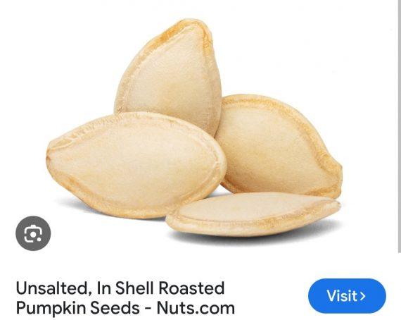 Seeds - Pumpkin whole with shell unsalted - تخم پیٹھا ۔ چلکے کے ساتھ