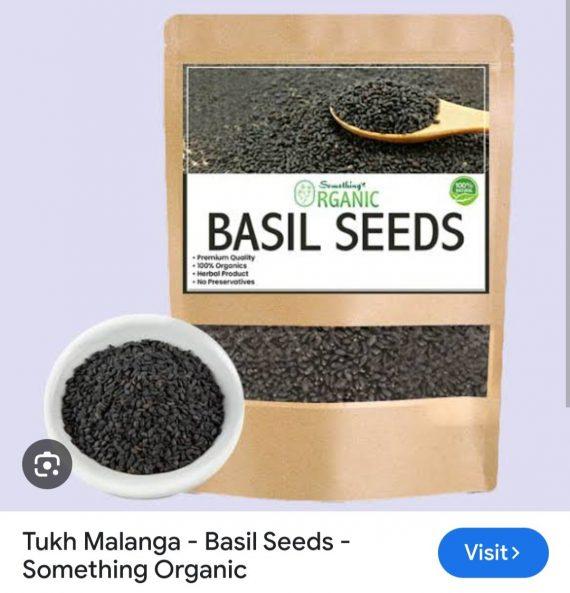 Seeds - Tukh malanga - Basil Seeds - تخم ملانگہ