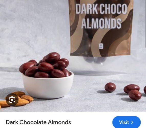 Badam - Almonds - Sweet - Dark Choco - میٹھی بادام ۔ ڈارک چوکلیٹ