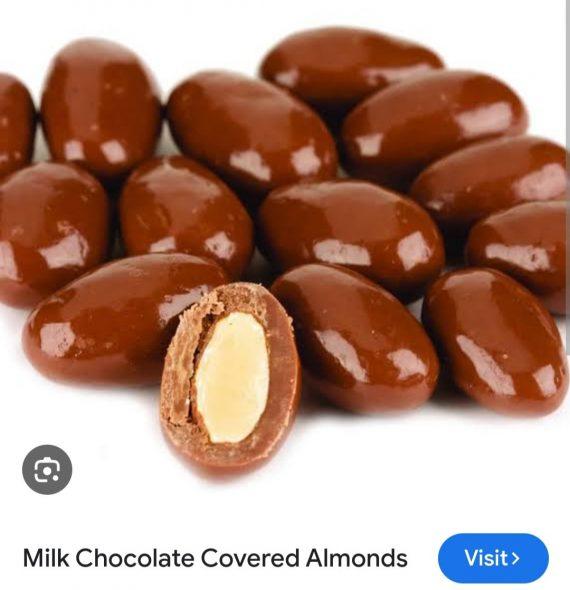 Badam - Almonds - Sweet - Milk Choco - میٹھی بادام ۔ ملک چاکلیٹ
