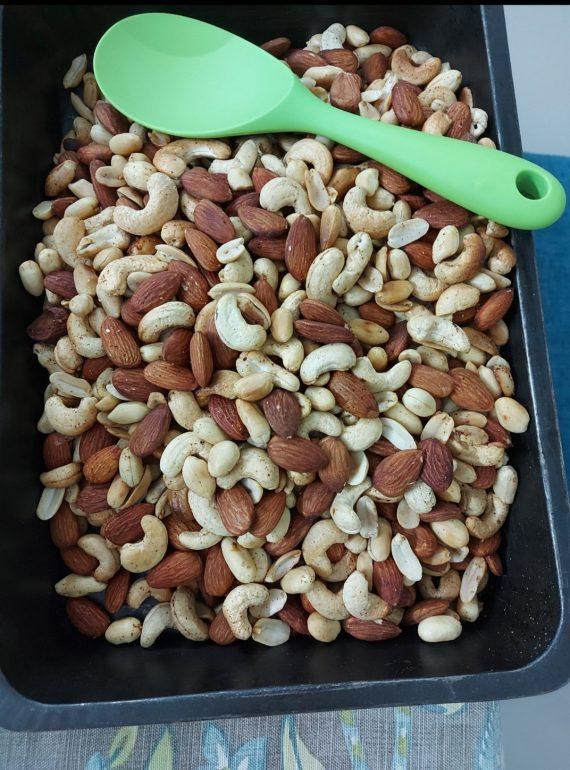 Mixed roasted nuts - SAVORY MIX - PINK SALTED - سیوری مکس نٹ روسٹڈ - نمکین پنک سالٹ