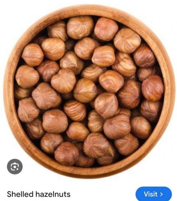 Hazel nuts plain red skin - ھیزل نٹ چھلا ہوا سرخ