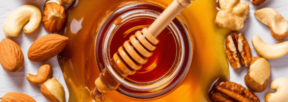 Healthy Nuts Honey Banner